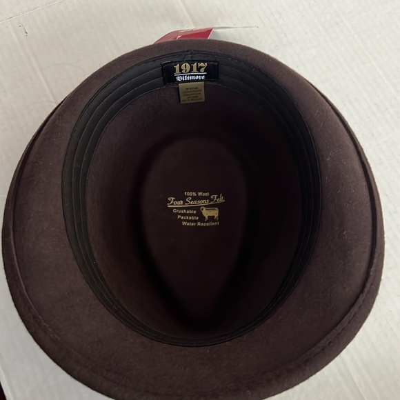 1917 Biltmore 100% Wool Fedora NEW! For The Well Dressed Gentleman - Picture 9 of 16